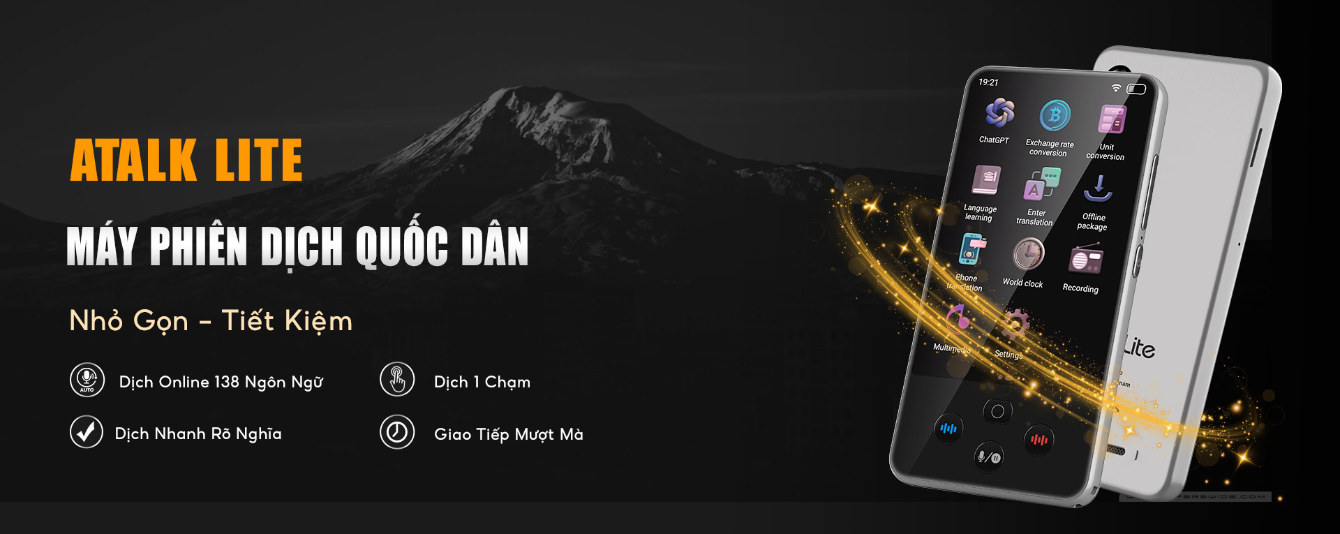 Máy Phiên Dịch Quốc Dân ATalk Lite