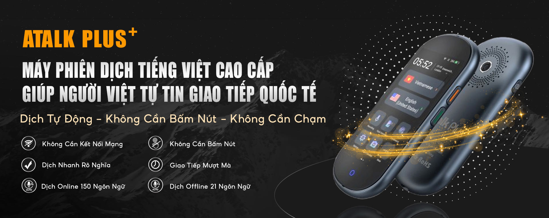 Máy Phiên Dịch Tiếng Việt Cao Cấp ATalk Plus+