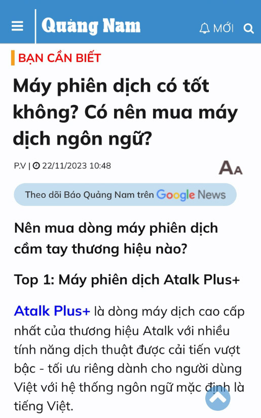 Máy phiên dịch Atalk có tốt không? Vì sao nên mua máy dịch Atalk