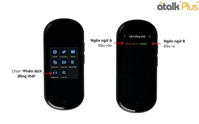 Hướng Dẫn Sử Dụng Tính Năng Dịch Đồng Thời Trên Máy Phiên Dịch ATalk Plus+ 150 Ngôn Ngữ