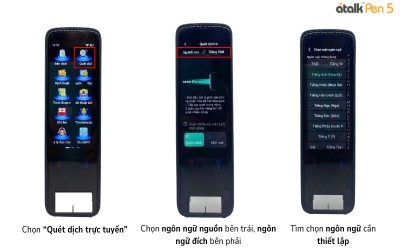 Hướng dẫn Scan - Quét Dịch Trực Tuyến Trên bút phiên dịch ATalk Pen 5