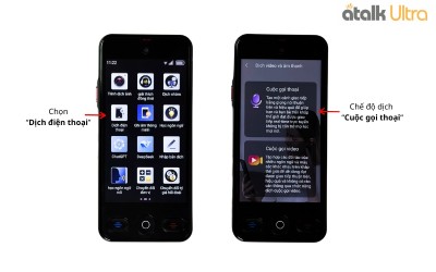 Hướng Dẫn Sử Dụng Tính Năng Dịch Cuộc Gọi Trên Máy Phiên Dịch ATalk Ultra