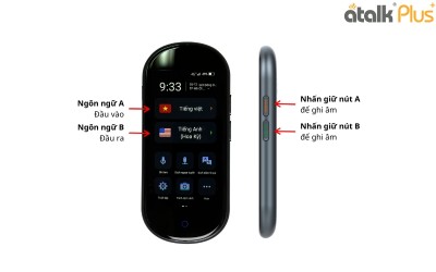 Hướng Dẫn Sử Dụng Tính Năng Dịch Giọng Nói 2 Chiều Trên Máy Phiên Dịch ATalk Plus+ 150 Ngôn Ngữ