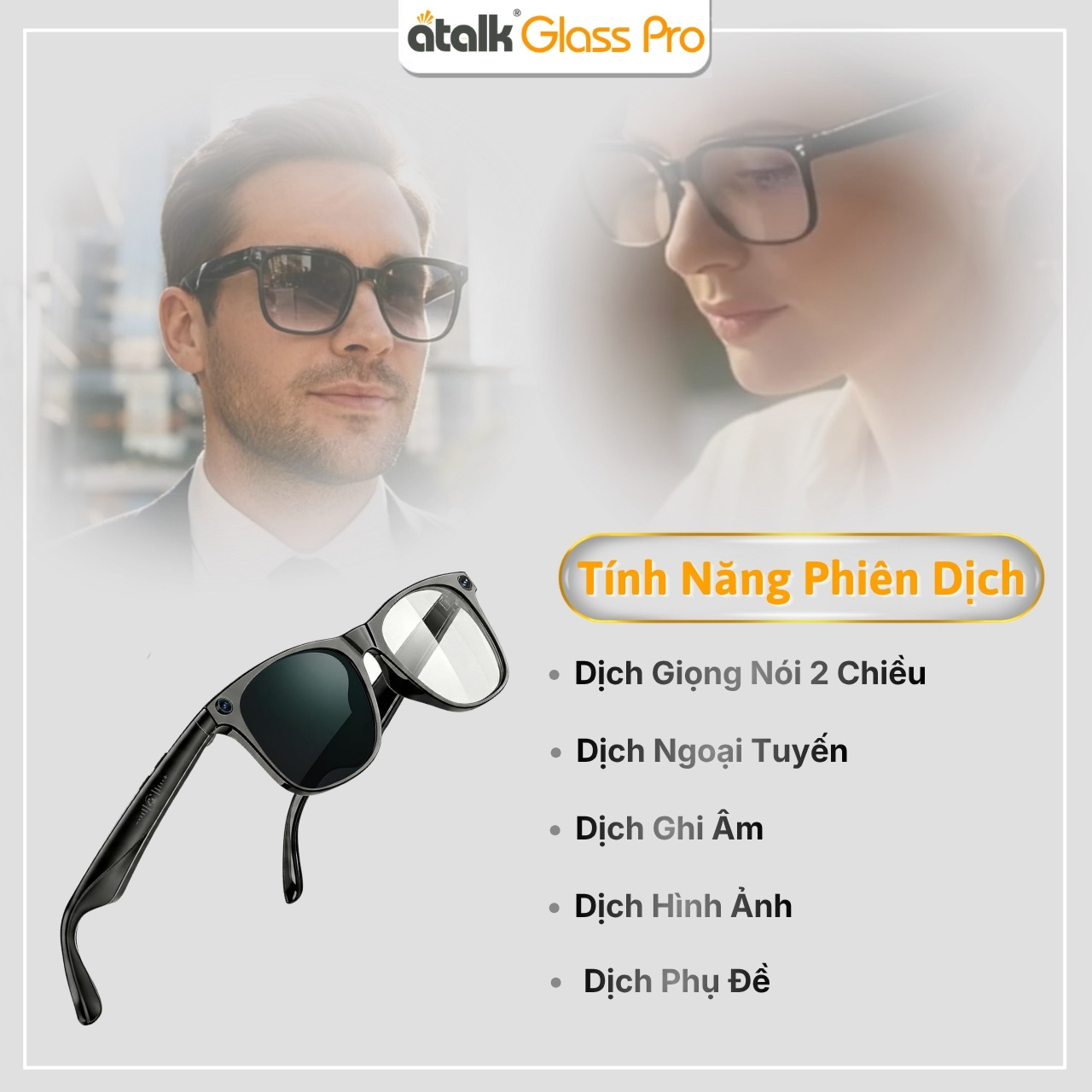 Những Tính Năng Phiên Dịch Vượt Trội Trên Kính Dịch Trực Tiếp ATalk Glass Pro