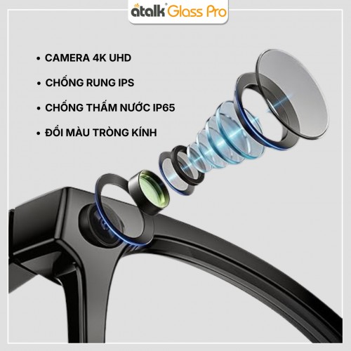 ATalk Glass Pro - Kính Phiên Dịch AI Thế Hệ Mới