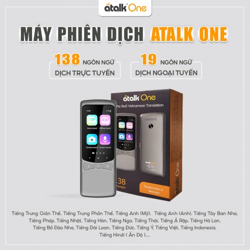 ATalk One Hỗ Trợ Dịch Online 138 Ngôn Ngữ Và 19 Ngôn Ngữ Offline