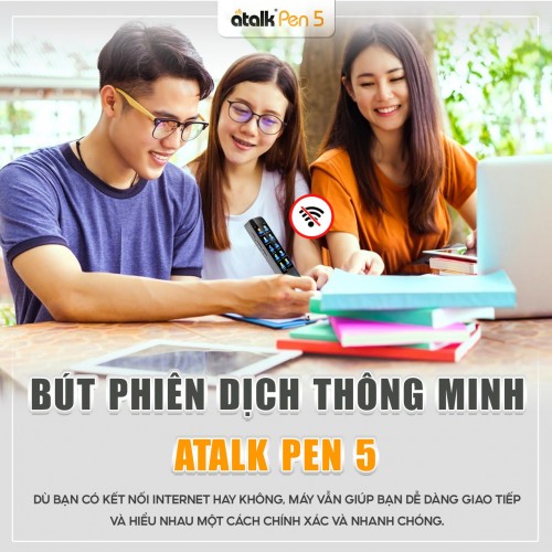 Bút Dịch ATalk Pen 5 Hỗ Trợ Dịch Ngay Cả Khi Không Có Kết Nối Internet