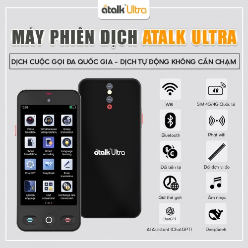 Các Tiện Ích Thông Minh Trên Máy Thông Dịch ATalk Ultra