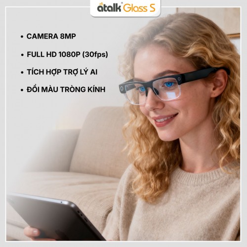 Kính Thông Minh ATalk Glass S - Dịch 138 Ngôn Ngữ Ngay Trước Mắt