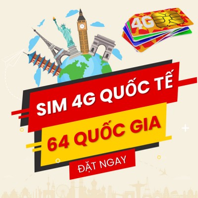 Sim 4G Quốc Tế ATALK Dùng Được Ở 64 Quốc Gia