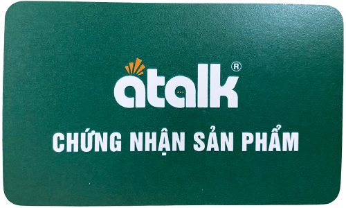 Phiếu bảo hành chính hãng thương hiệu Atalk Việt Nam khi mua máy phiên dịch