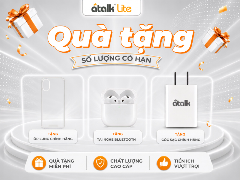 Bộ Quà Tặng Đi Kèm Khi Mua Máy Dịch Thuật ATalk Lite