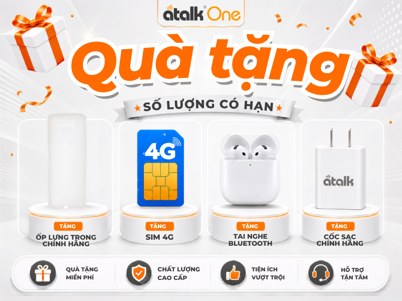 Quà Tặng Đặc Biệt Khi Chọn Mua Máy Thông Dịch 2 Chiều ATalk One