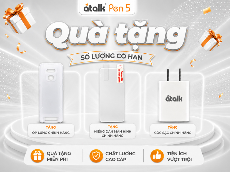 Ưu Đãi Quà Tặng Khi Sở Hữu Bút Quét Dịch ATalk Pen 5 Chính Hãng