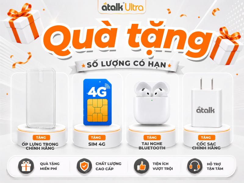 Bộ Quà Tặng Khi Sở Hữu Máy Dịch Cầm Tay ATalk Ultra