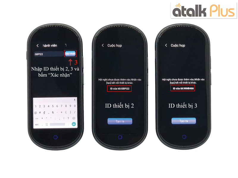 Hướng dẫn nhập ID sử dụng tính năng dịch hội nhóm trên Atalk Plus