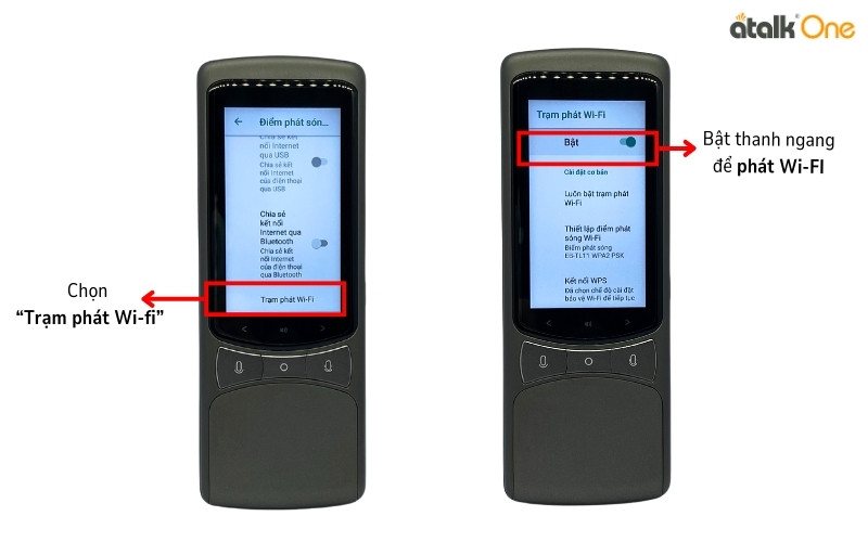 Hướng dẫn các bước thiết lập Wi-Fi trên máy phiên dịch cầm tay ATalk One