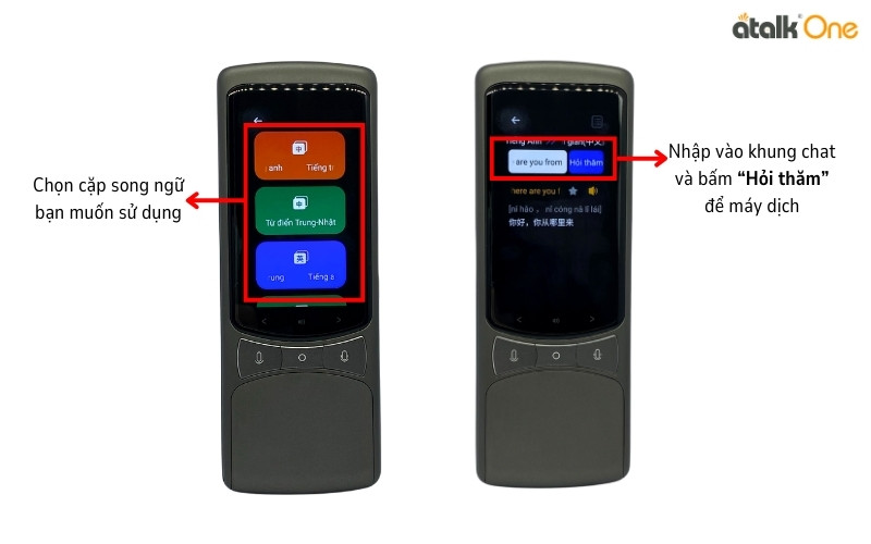 Hướng dẫn sử dụng tra từ điển trên máy dịch cầm tay ATalk One