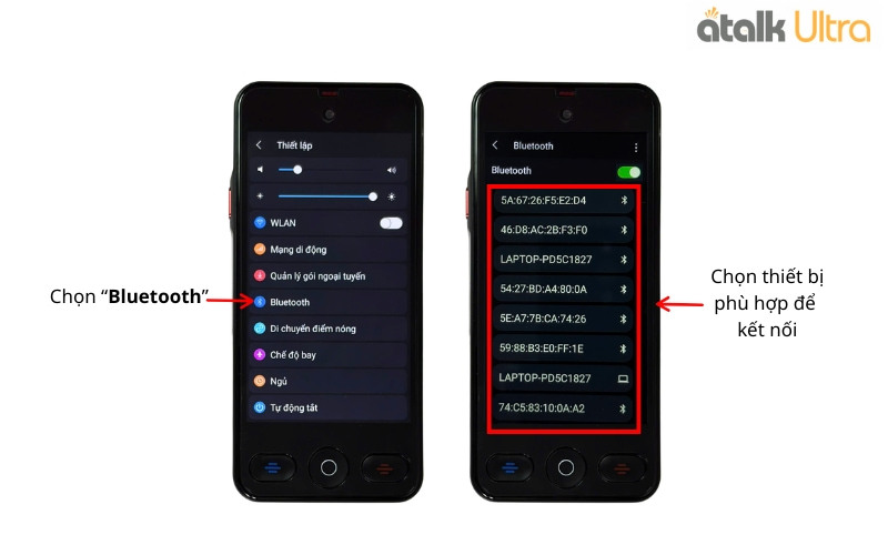 Hướng Dẫn Cách Kết Nối Bluetooth Nhanh Chóng Trên Máy Dịch Đa Ngôn Ngữ ATalk Ultra