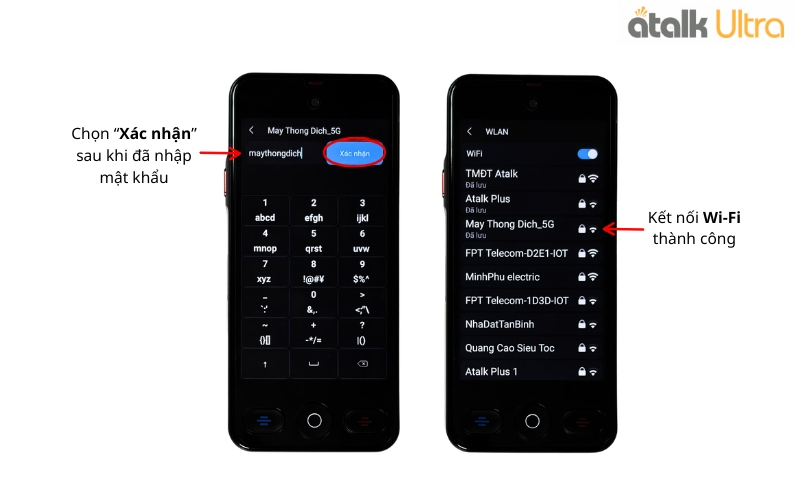 Nhập Mật Khẩu Và Chọn Xác Nhận Để Kết Nối Với Wi-Fi
