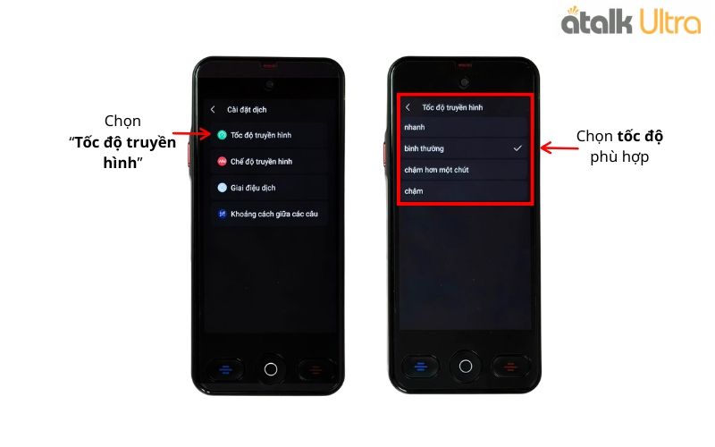 Tùy Chỉnh Tốc Độ Truyền Hình