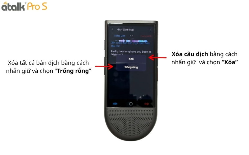 Cách Xóa Bản Dịch Khi Không Cần Dùng Đến