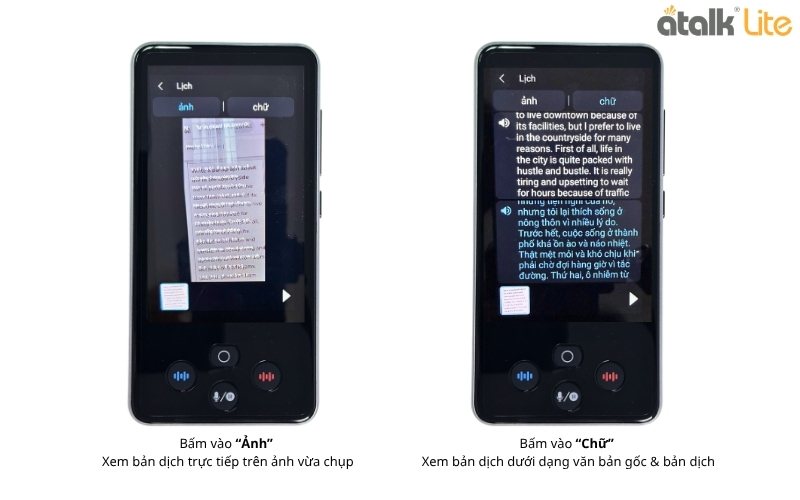 Bản Dịch Sẽ Được Hiển Thị Dưới Hình Thức Ảnh Và Văn Chữ