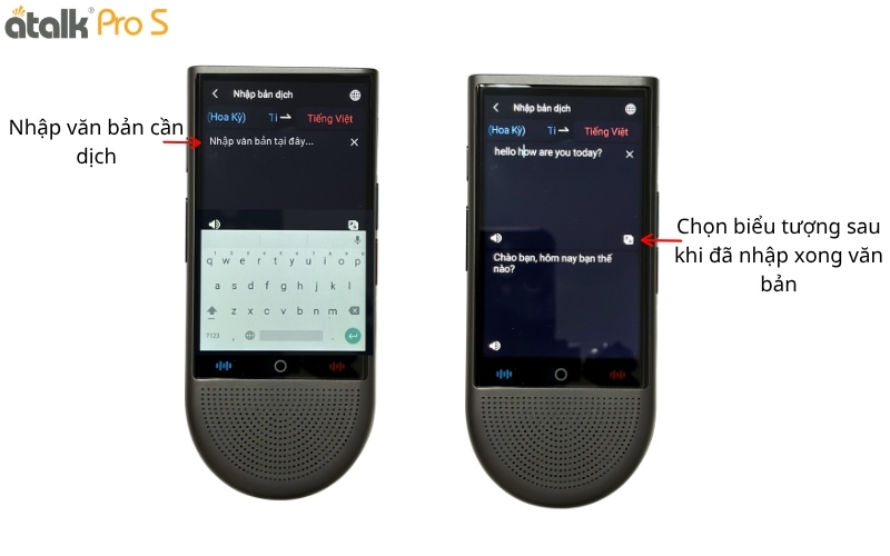 Cách Dịch Hình Ảnh Bằng Camera Trên Máy Thông Dịch Ngôn Ngữ ATalk Pro S