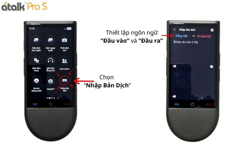 Hướng Dẫn Sử Dụng Tính Năng Dịch Hình Ảnh Trên Máy Phiên Dịch ATalk Pro S