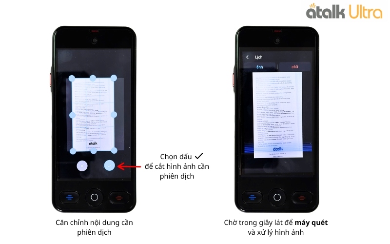 Hướng Dẫn Cách Dùng Tính Năng Dịch Hình Ảnh Bằng Camera Trên ATalk Ultra