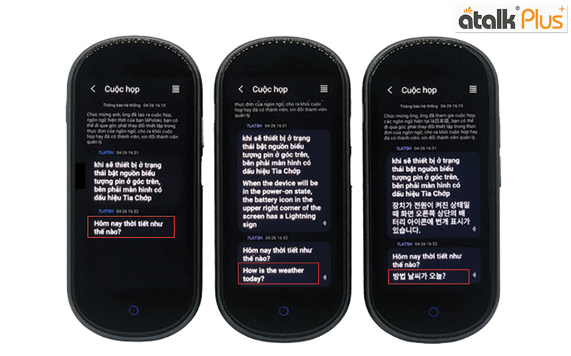 Hướng dẫn sử dụng tính năng dịch hội nhóm trên máy phiên dịch Atalk Plus+ (16GB)