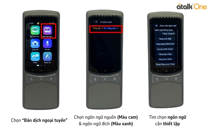 Cách dùng tính năng phiên dịch giọng nói offline của ATalk One Cách dùng tính năng phiên dịch giọng nói offline của ATalk One