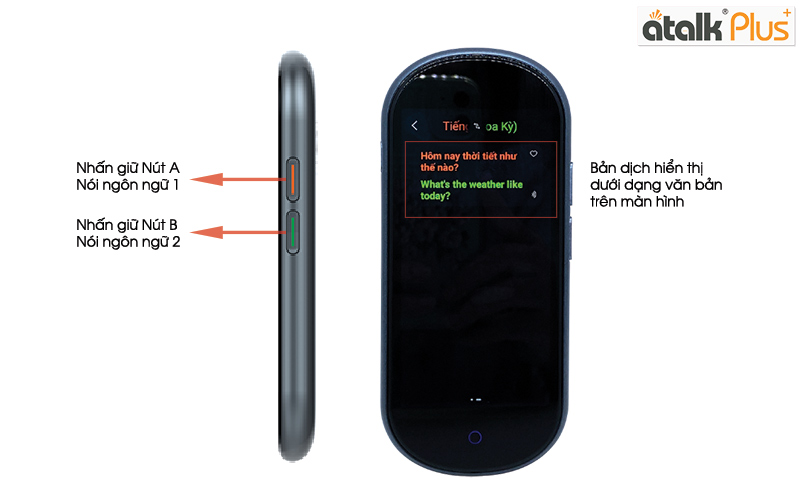 Hướng dẫn sử dụng tính năng dịch giọng nói Offline 17 ngôn ngữ có tiếng Việt của Máy Phiên Dịch Atalk Plus+ [Phiên bản mới 16GB)
