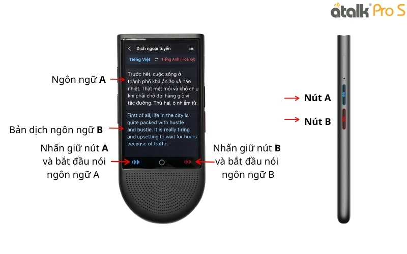 Cách Dịch Ngoại Tuyến Trên Máy Thông Dịch ATalk Pro S