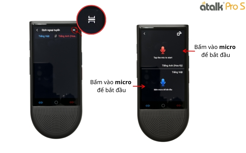 Mẹo Giao Tiếp Nhanh Với Tính Năng Dịch Ngoại Tuyến Không Cần Mạng Trên ATalk Pro S