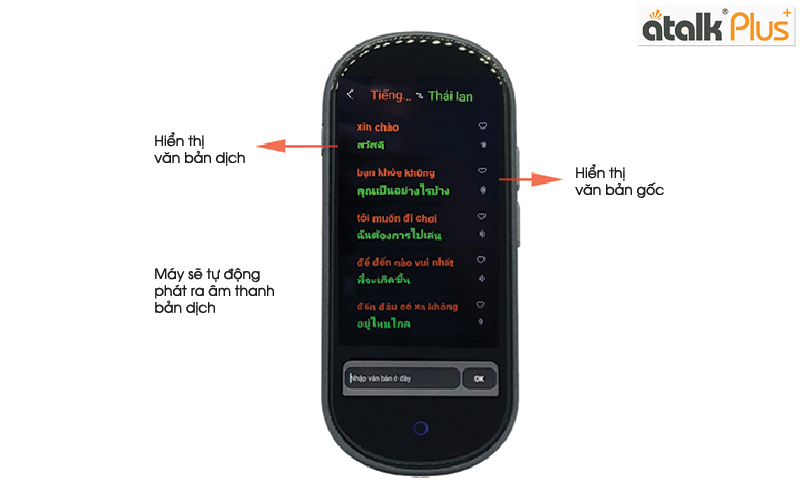 Hướng dẫn sử dụng Tính năng dịch văn bản trên máy phiên dịch Atalk Plus+ (16 GB) Hướng dẫn sử dụng Tính năng dịch văn bản trên máy phiên dịch Atalk Plus+ (16 GB)