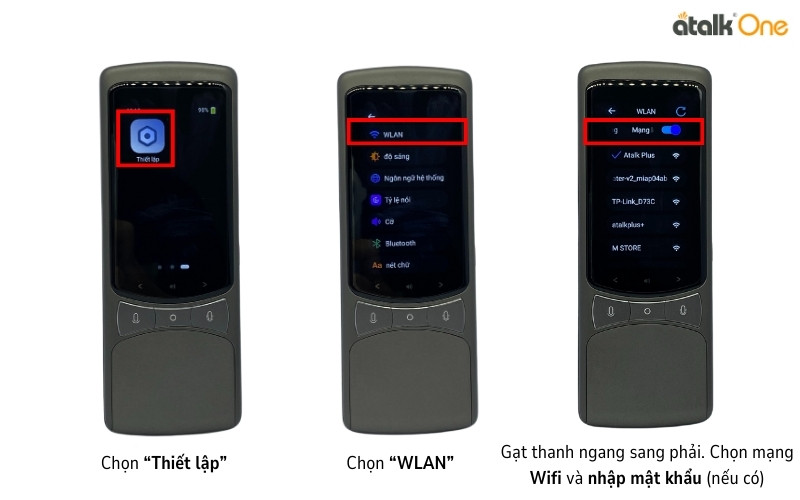 Thiết lập mạng wifi cho máy phiên dịch ATalk One