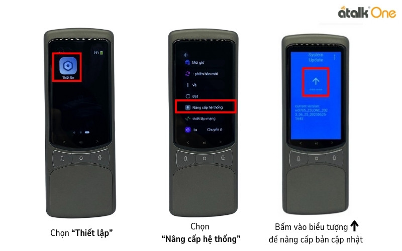 Cập nhật phần mềm máy dịch Atalk One