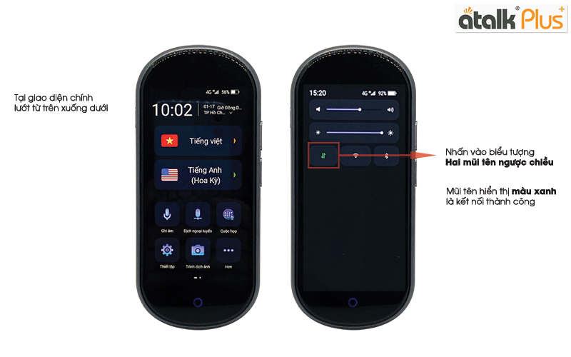 Hướng dẫn kết nối mạng di động 4G trên máy phiên dịch trực tiếp Atalk Plus+ 16GB