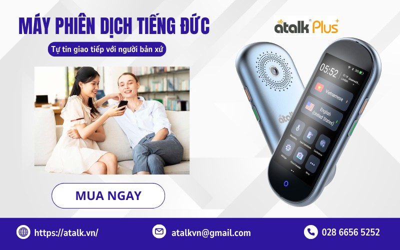 Máy phiên dịch tiếng Đức ATalk Plus+ 16GB Máy phiên dịch tiếng Đức ATalk Plus+ 16GB