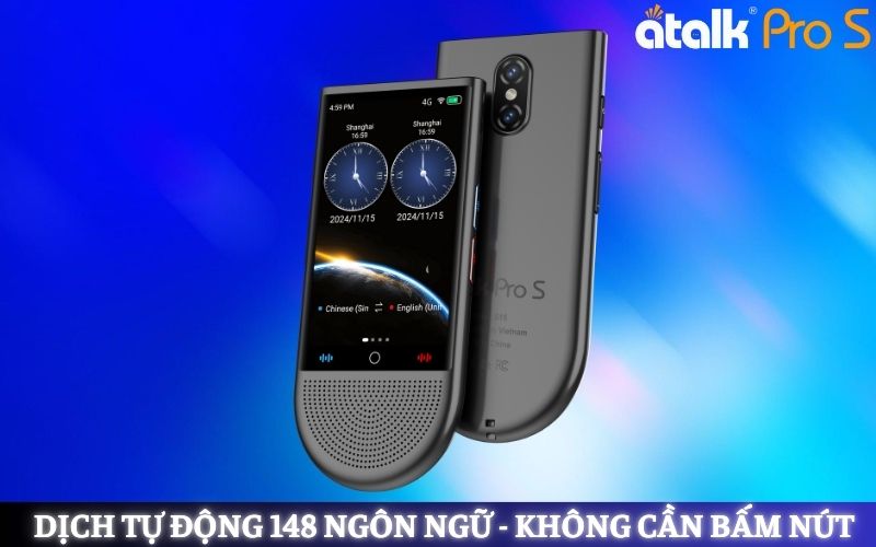 Máy Dịch 2 Chiều Tiếng Cambodia - Việt ATalk Pro S