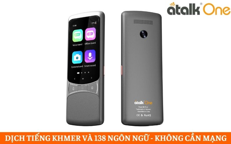 Máy Phiên Dịch Tiếng Campuchia Không Cần Mạng ATalk One