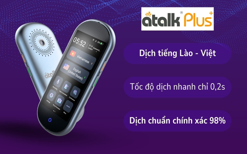 máy thông dịch tiếng Lào ATalk Plus 16GB máy thông dịch tiếng Lào ATalk Plus 16GB