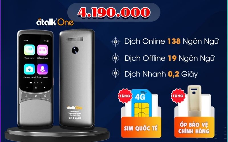 Máy Thông Dịch Tiếng Việt ATalk One