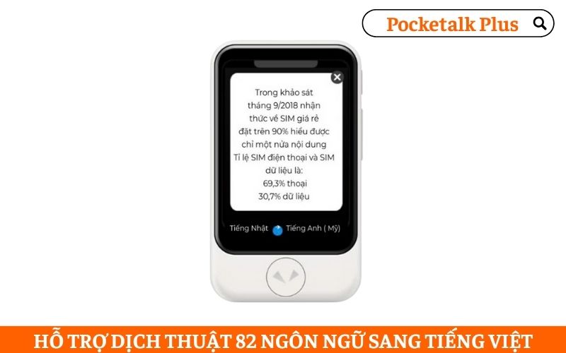 Thiết Bị Hỗ Trợ Dịch Tiếng Việt Pocketalk Plus