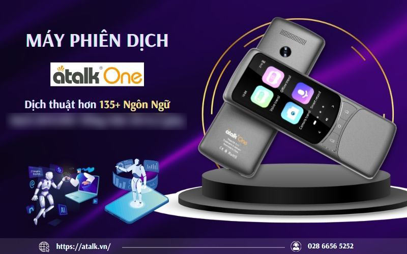 Máy Phiên Dịch 135+ Ngôn Ngữ ATalk One