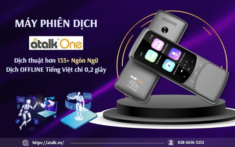 Máy phiên dịch 135 thứ tiếng Tốt nhất Atalk One