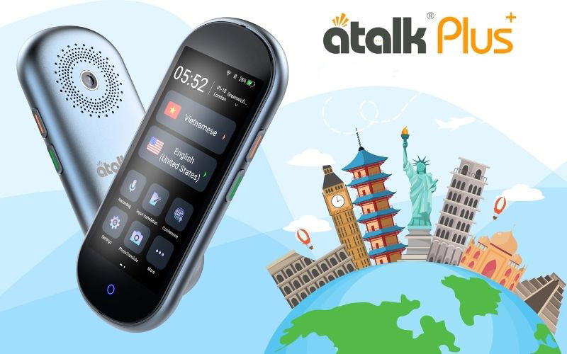 Máy Phiên Dịch 2 Chiều Cao Cấp ATalk Plus+