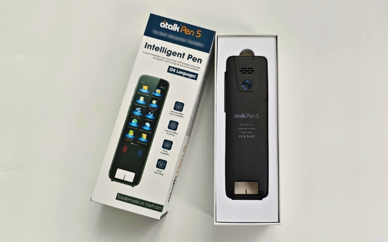 Ảnh Chụp Thực Tế Thiết Bị Quét Dịch ATalk Pen 5