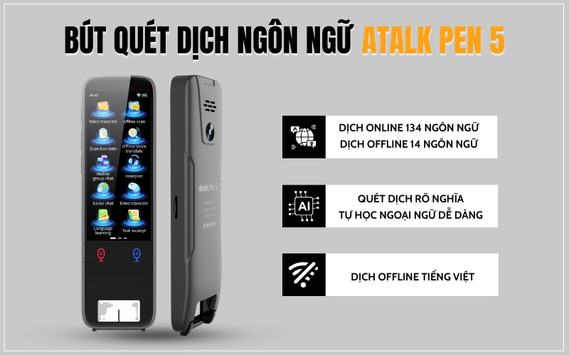 Đánh Giá Bút Quét Dịch Thông Minh ATalk Pen 5